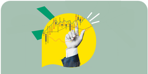 Rappresentazione visiva di diverse tecniche di investimento nel mercato azionario