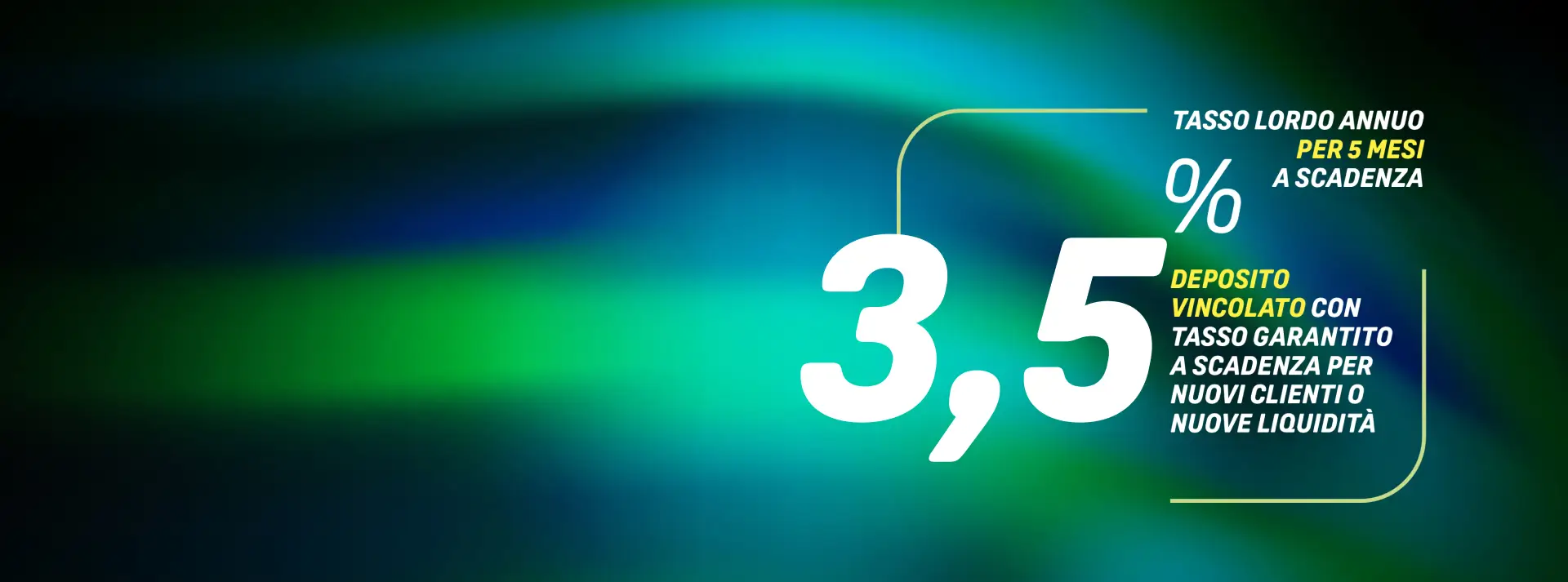 conto deposito con tasso 3,5%