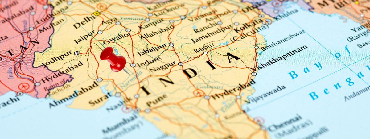 Cartina geografica dell'India