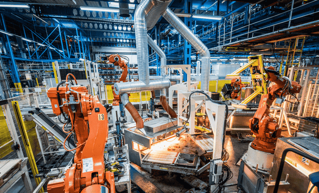 macchinari industriali altamente tecnologici