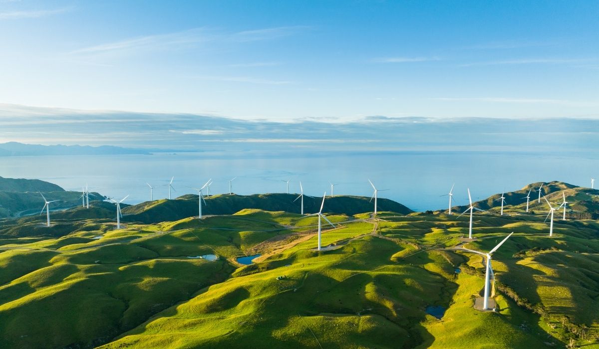 paesaggio con pale eoliche