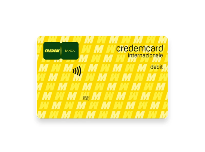 Carta Credem Card Internazionale Gialla