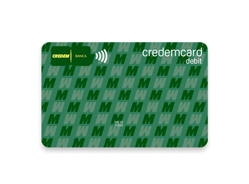 Carta Credem Card nazionele verde