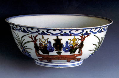 Dinastia Ming,  Coppa Wucai, 1573 - 1619