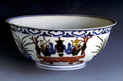 Dinastia Ming, Coppa Wucai, 1573 - 1619