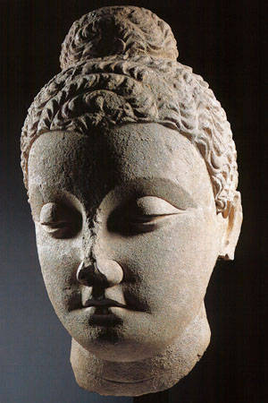 U-Thong B, Testa di Buddha Sakyamuni, XIV