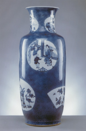 Dinastia QING,  Vaso a rullo, 1662 - 1722