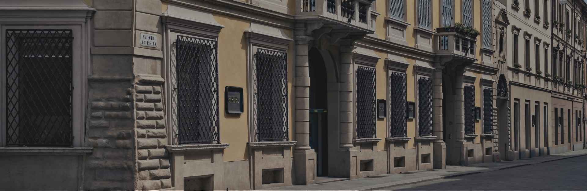 Veduta esterna della sede centrale di Palazzo Spalletti Trivelli