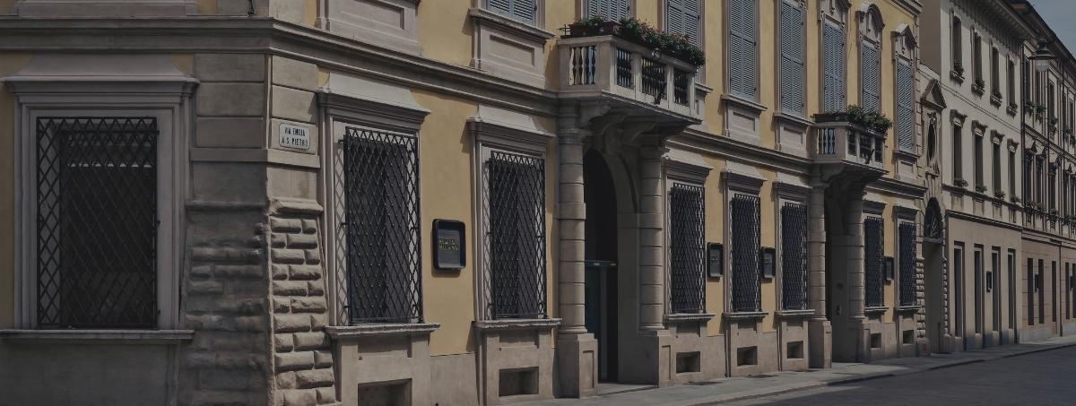 Veduta esterna della sede centrale di Palazzo Spalletti Trivelli