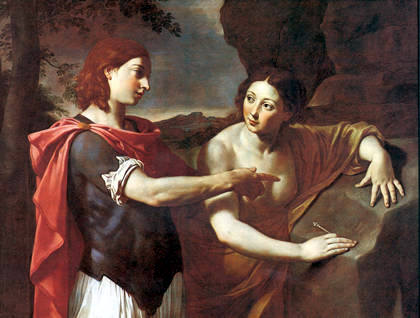 Simone Cantarini,Angelica e Medoro, 1645