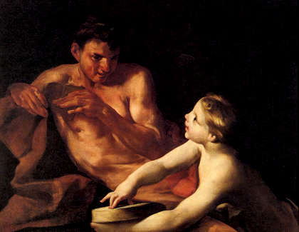 Federico Bencovich, Satiro e Putto musicanti, 1705