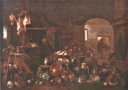 Gian Domenico Valentino, Interno di cucina