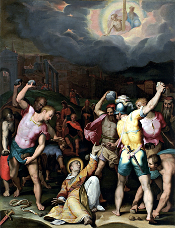 Lorenzo Sabatini, Lapidazione di santo Stefano, 1560