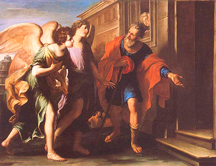 Marcantonio Franceschini, Lot accompagna gli angeli