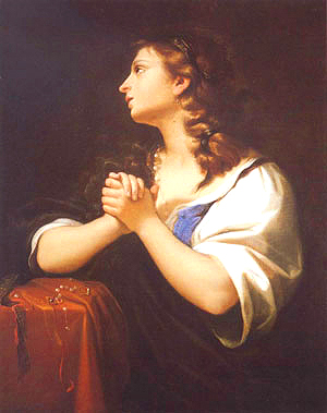 Lorenzo Pasinelli, Maria Maddalena rinuncia alla vanità, 1700
