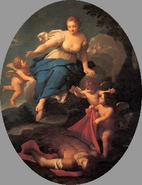 Girolamo Donnini, La morte di Adone, 1730