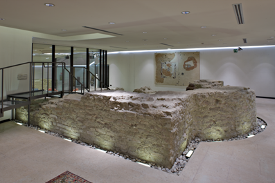 Veduta dell’aula absidata, fine III secolo d. C., Credem