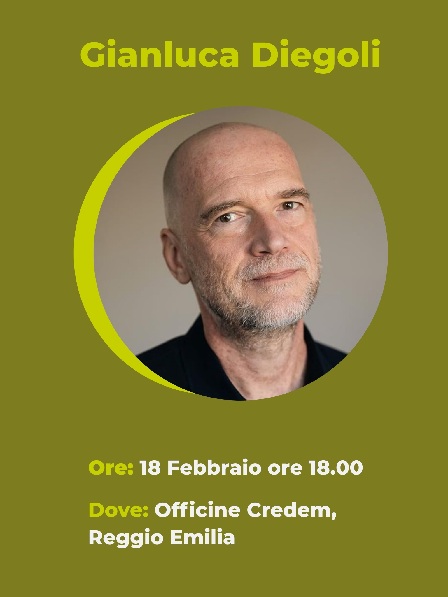 copertina evento di gianluca diegoli per la presentazione del libro "seguimi"